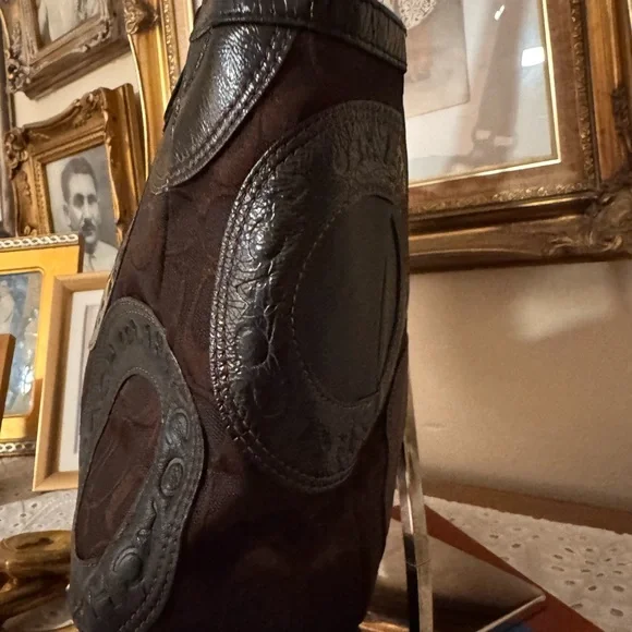 Coach Circle Patchwork East West Tote, - Picture 7 of 14